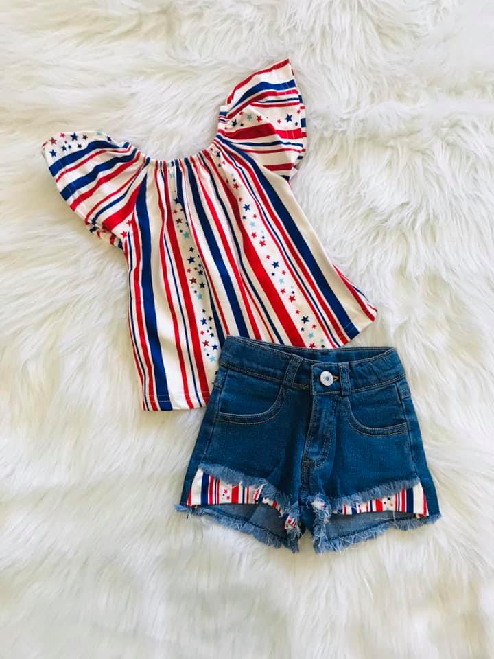 4th of July Striped Shirt